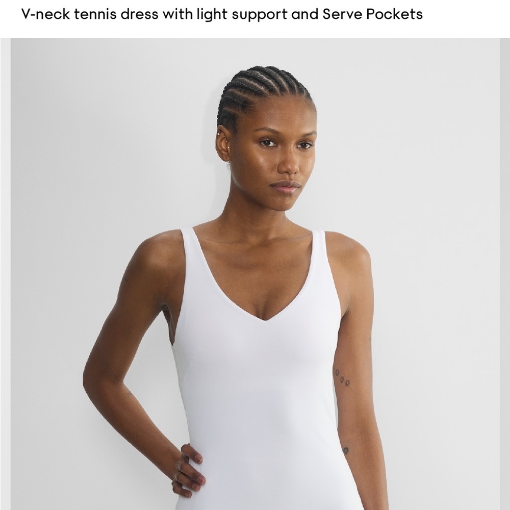 Aritzia TnaButter Golden Tennis Dress